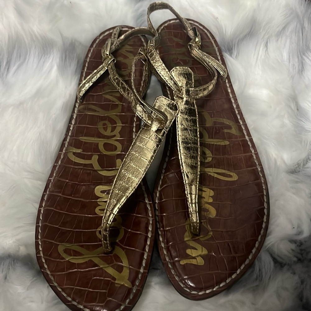 Sam Edelman Sandals, Gold Size 8.5